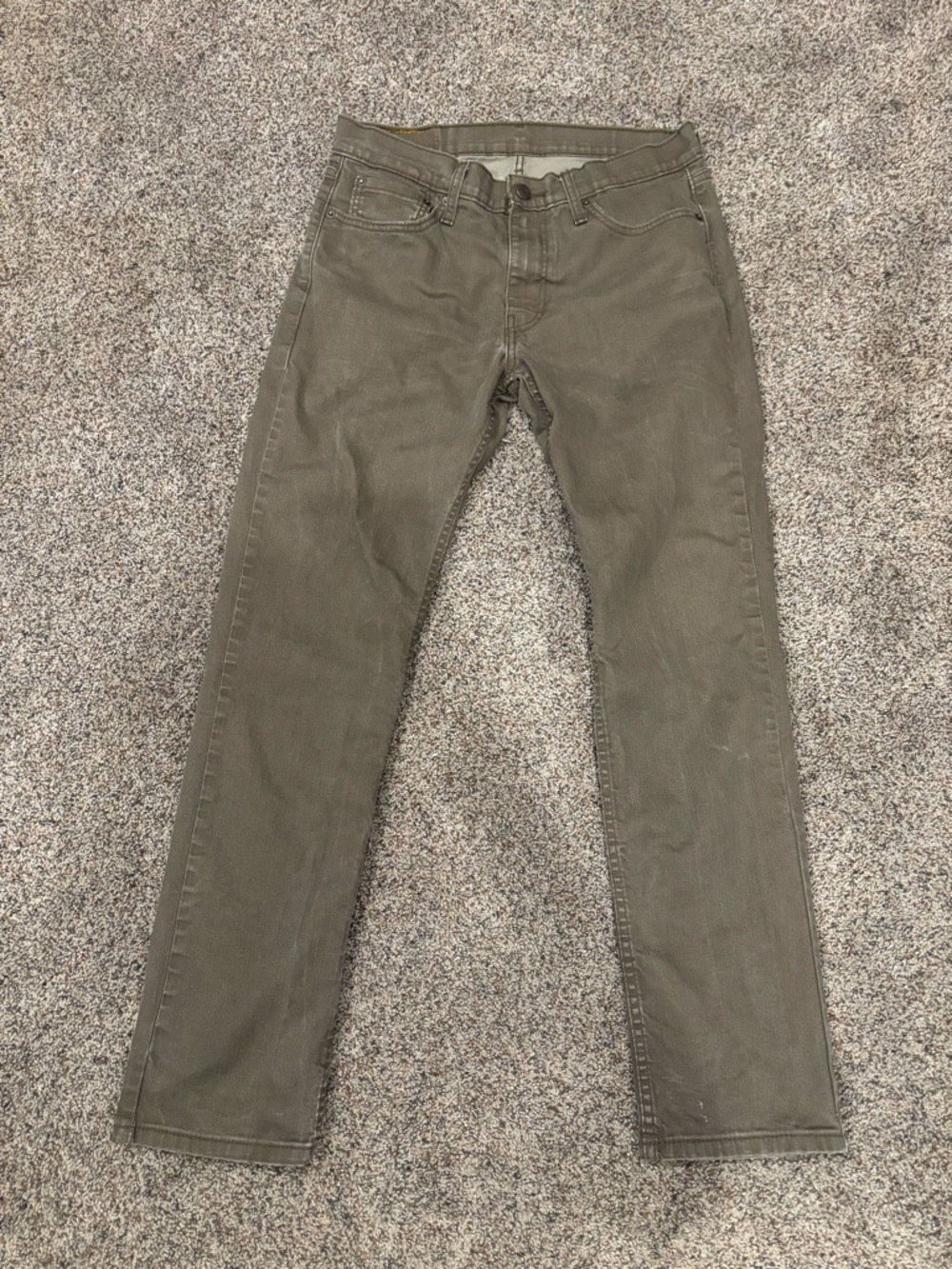 Levi’s vintage men’s 511 33 x 32 denim Olive Green Slim Straight Pants